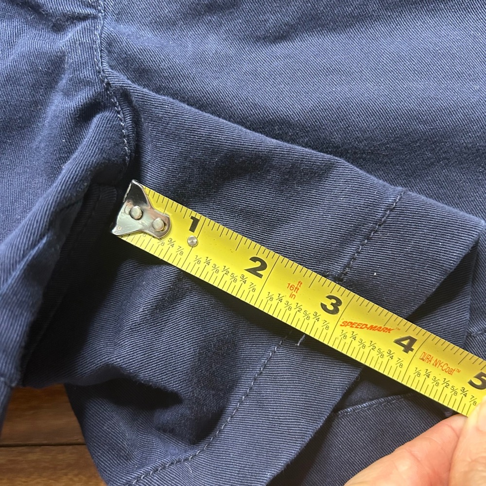 J Crew Chino Shorts Navy Blue‎ Womens Size 4 Flat Front Casual Everyday - Picture 5 of 7